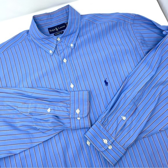 Ralph Lauren Other - Ralph Lauren Button Down Mens Shirt Classic Fit Long Sleeve 100% Cotton Sz.171/2